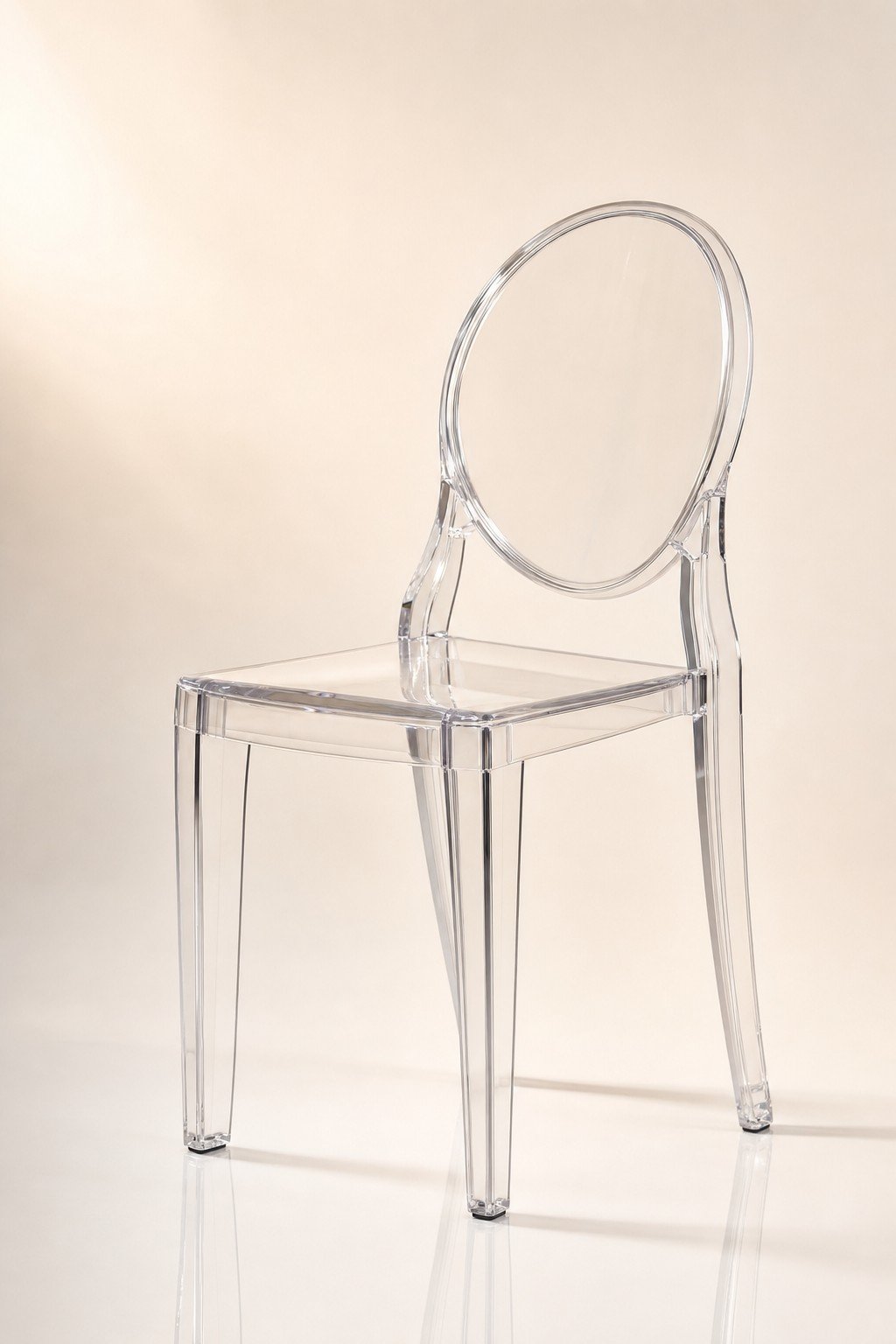 Clear ghost chairs